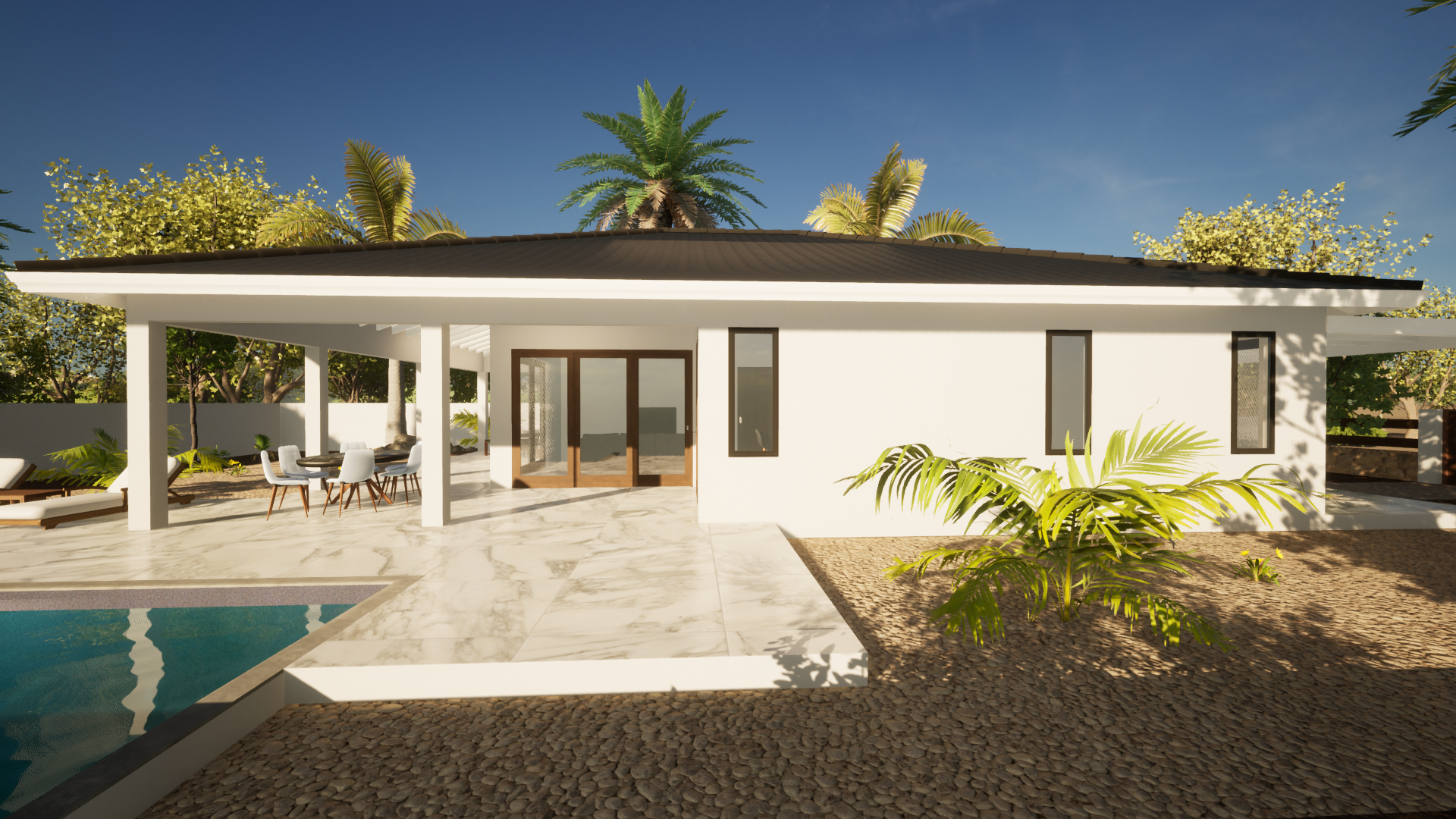 Modelwoning 4, zijaanzicht