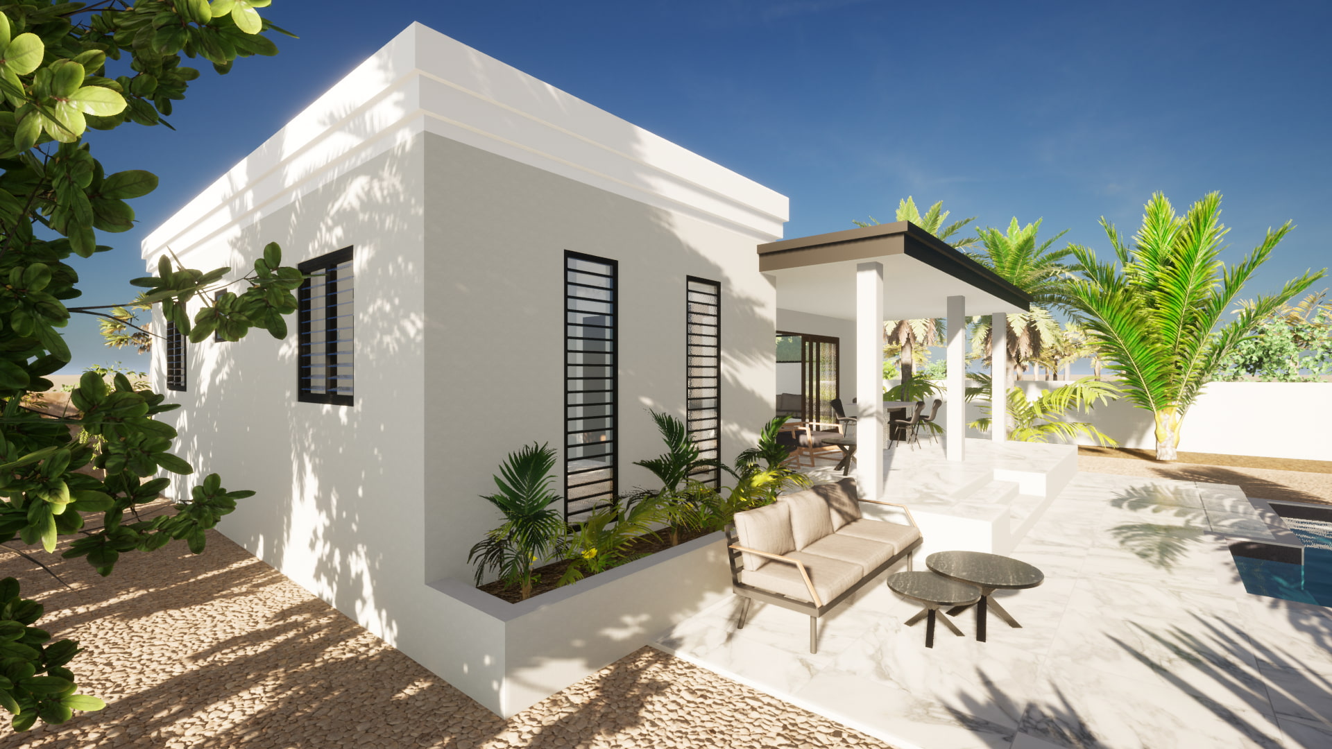 Modelwoning 3, zijaanzicht