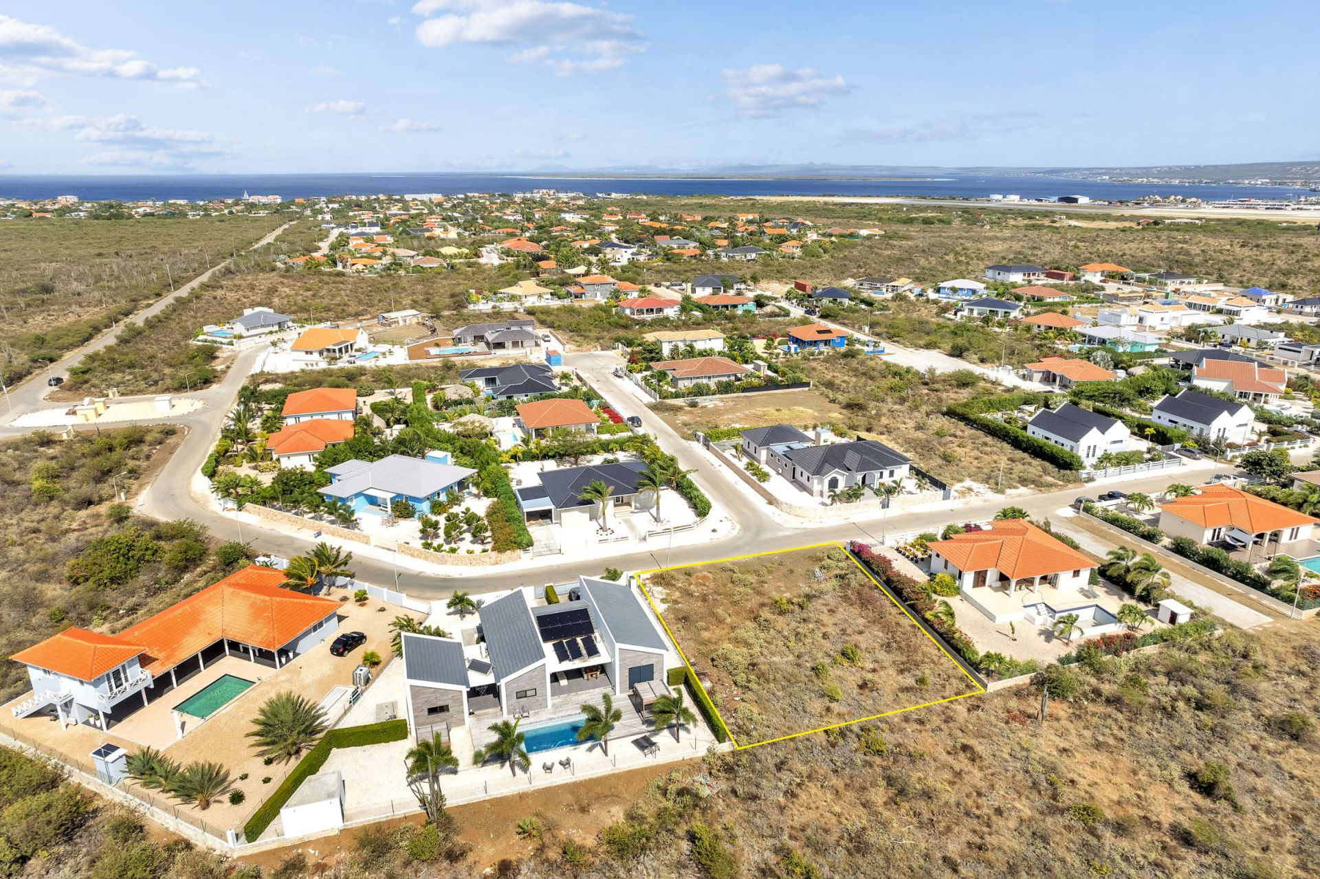 For sale freehold building lot at La Palma Bonaire Sunbelt Realty