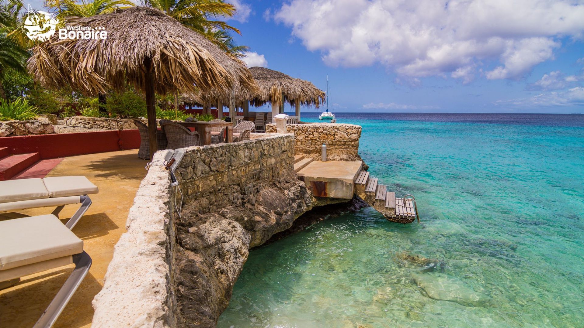 Vacation Villa Pelican's Nest for rent on Bonaire, Seafront